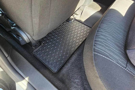Rezaw Plast Set of Front and Rear Mats 4pcs Tray Type for Opel Astra Chevrolet Cruze 2008-2016 Black