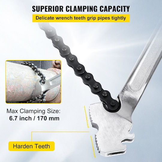 Vevor Chain Pipe Wrench 177.8mm