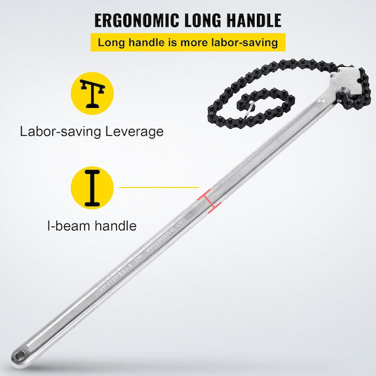 Vevor Chain Pipe Wrench 177.8mm
