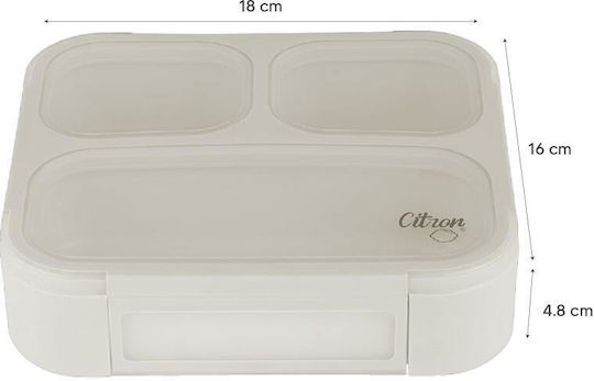 Citron Plastic Kids' Food Container Brown