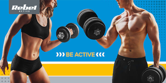 Set of Plates Olympic Type Metal 4 x 5kg Φ50mm