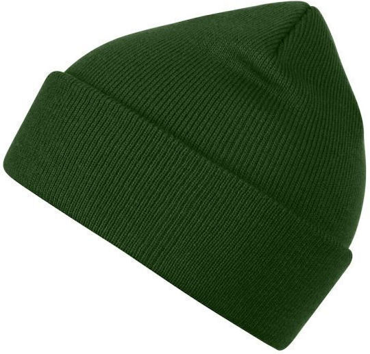 Beanie Unisex Beanie Knitted in Green color