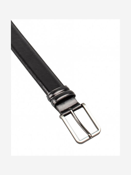 Ανδρική Δερμάτινη Ζώνη Charles Frank Belt Xxxxl Black Μαυρο