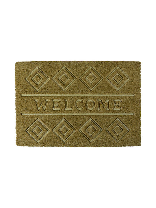 Coconut Fiber Entrance Mat Welcome Sl8576 40x60 San Lorentzo 8576