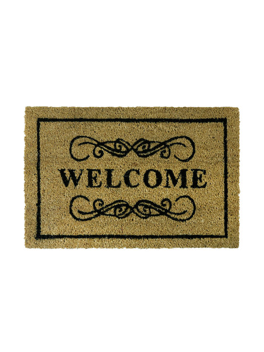 Coconut Fiber Entrance Mat Welcome Sl8584 40x60 San Lorentzo 8584