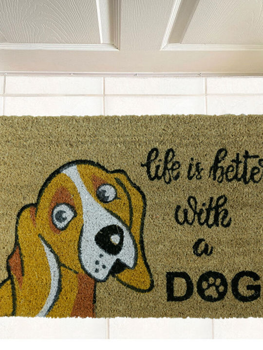 Πατακι Εισοδου Κοκοφοινικα Lifebetterwithdog Sl8623 40x60 San Lorentzo 8623