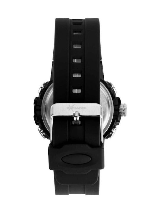 Sector Damenuhr 43mm Chronograph Batterie mit Schwarz Gummi Armband
