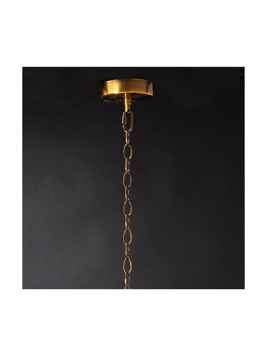 Toolight Πολυέλαιος με Κρύσταλλα Χρυσός OSW-08485