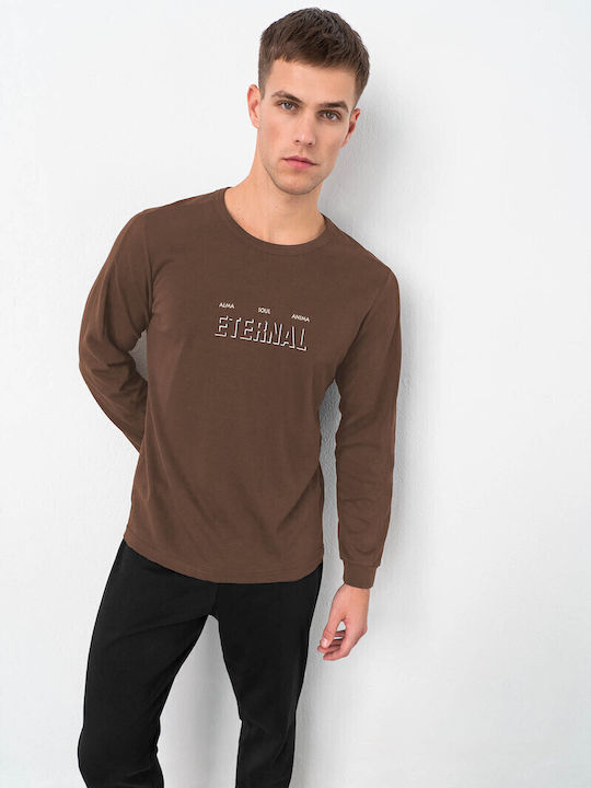Vamp Χειμερινή Ανδρική Πιτζάμα Fleece