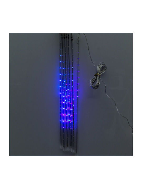 Christmas LED Meteor Shower Solar Panel Blue 8 Pieces 50cm IP52 OEM