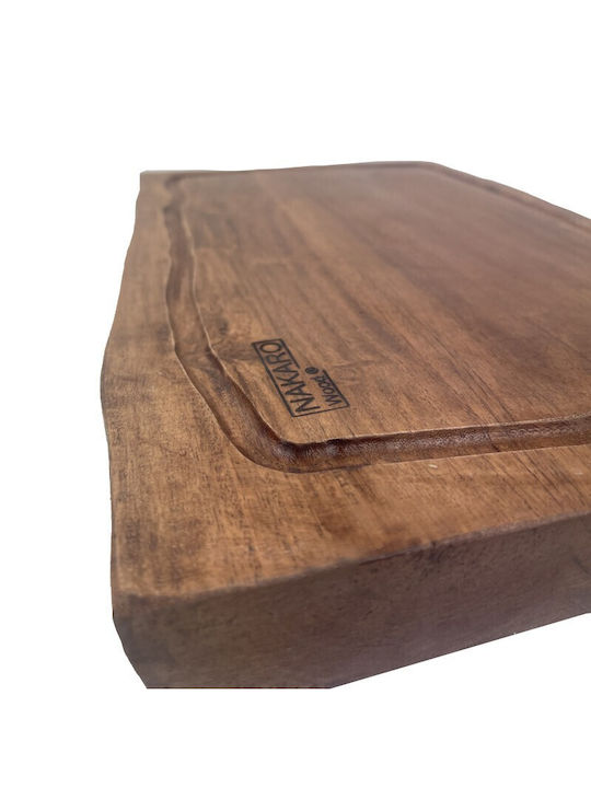 Nakaro Wood Wooden Serving Platter 43x26cm
