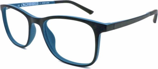 Eyecroxx Παιδικός Σκελετός Γυαλιών με Clip On Μαύρος EC501UD C2