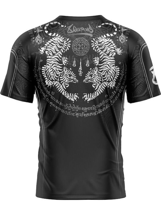 8 Weapons Ανδρική Κοντομάνικη Μπλούζα 8180003 για MMA / Muay Thai Μαύρη