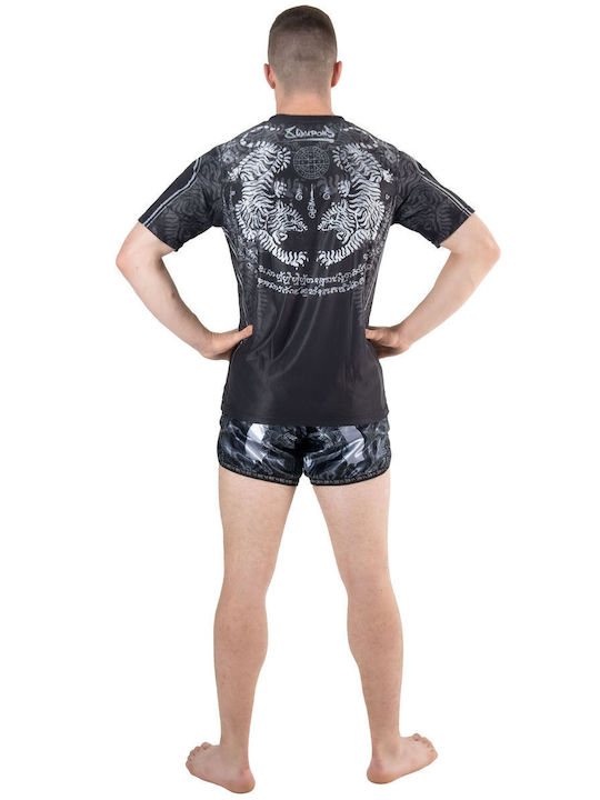8 Weapons Ανδρική Κοντομάνικη Μπλούζα 8180003 για MMA / Muay Thai Μαύρη
