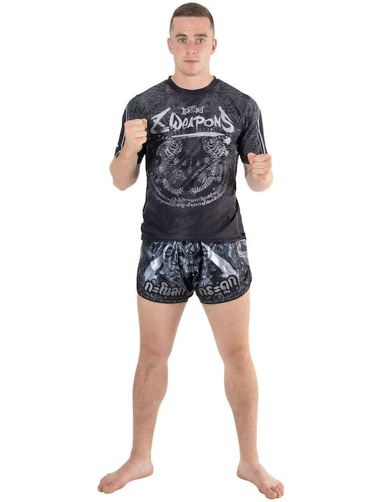 8 Weapons Ανδρική Κοντομάνικη Μπλούζα 8180003 για MMA / Muay Thai Μαύρη