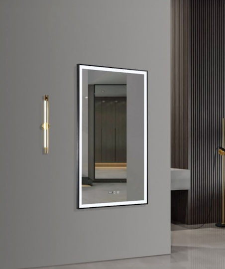 Sparke SR-09.25.241.08.4 Badezimmerspiegel LED Berührung aus Metall 50x80cm Schwarze