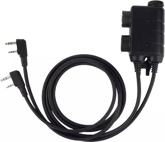 Wireless Headset Connector Ptt Leaders Dual Port M56-ken Earmor