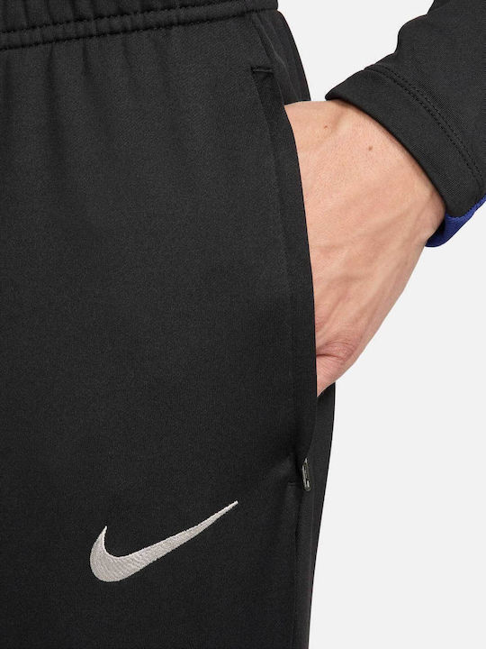 Fc Barcelona Ποδοσφαιρικό Παντελόνι Φόρμας Dri-Fit με Λάστιχο Black