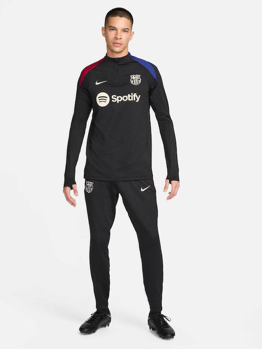 Fc Barcelona Спортно Долнище Dri-FIT с Ластик Черно