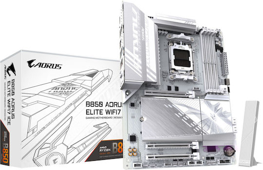 Gigabyte B850 AORUS ELITE WIFI7 ICE Motherboard ATX with AMD AM5 Socket