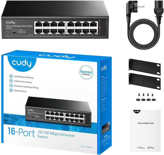 Cudy FS1016 Unmanaged L2 Switch με 16 Θύρες Ethernet