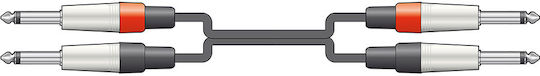 S6j-2m6j300 Καλώδιο Ήχου 6.3mm Trs Jack 2 X 6.3mm Mono Jack 3m Τεμάχιο 19992