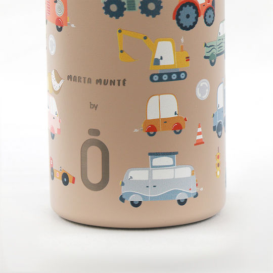 Runbott Sticlă Pentru Copii Termos Cu Pai 350ml