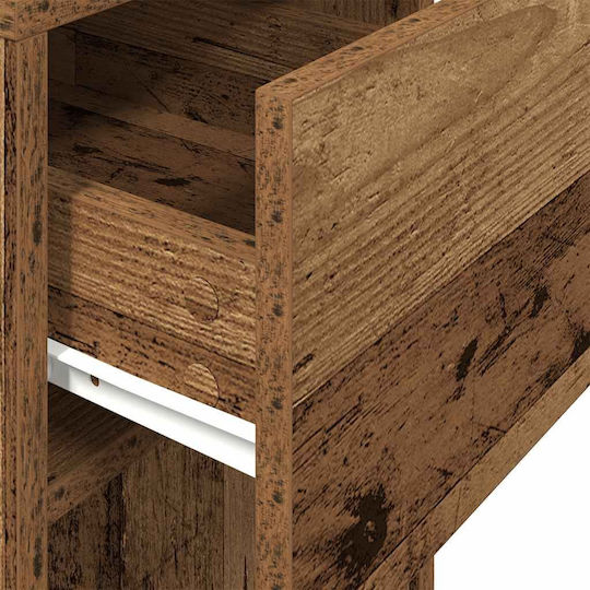 vidaXL Desk Mounted Computer Tower Stand Brown 858738