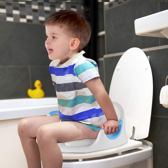 Zafit Toddler Toilet Seat White with Handles & Cushion