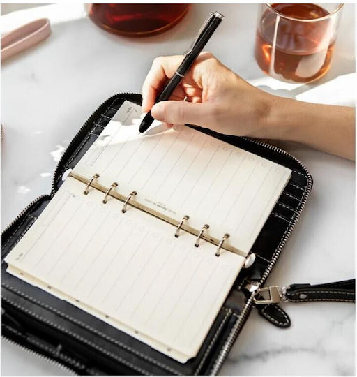 Filofax Lockwood Zip Personal Malden Schwarzer Organizer 022630 5059145481675
