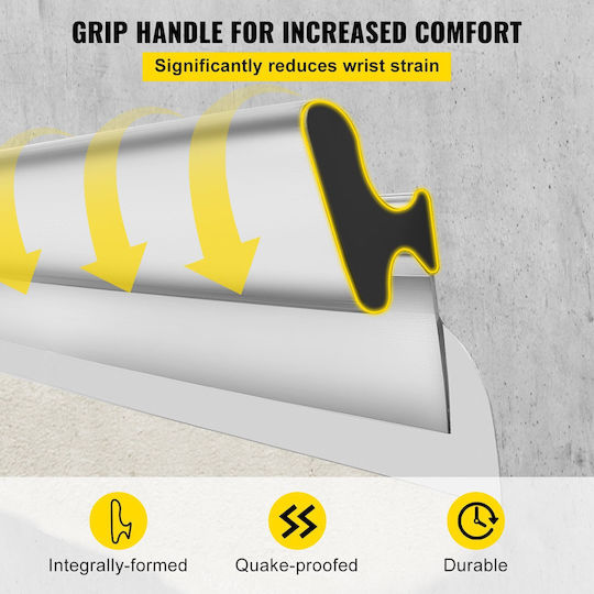 Vevor Skimming Blade 40inch Smoothing Knock-down Knife Finishing Tool Putty Knife Stainless Steel High Impact End Caps Drywall Wall Gyprock