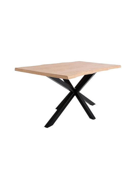 Masă de sufragerie Fylliana 23c Culoare Stejar Natural 180x90x75cm