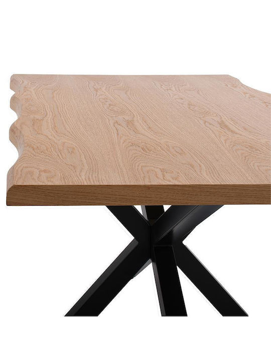 Masă de sufragerie Fylliana 23c Culoare Stejar Natural 180x90x75cm