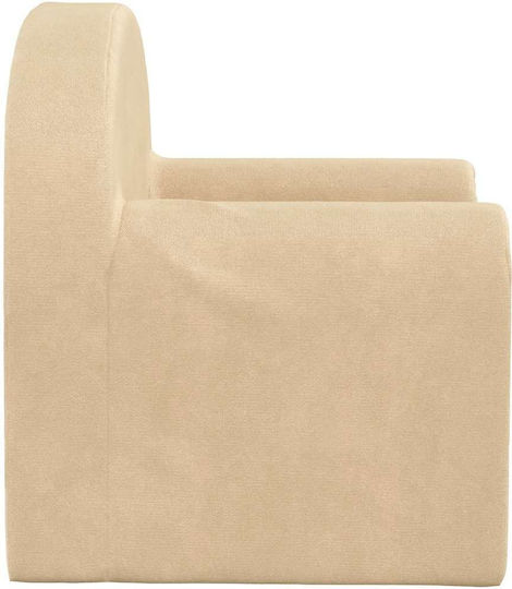 Kids Sofa Beige 52x34x40cm