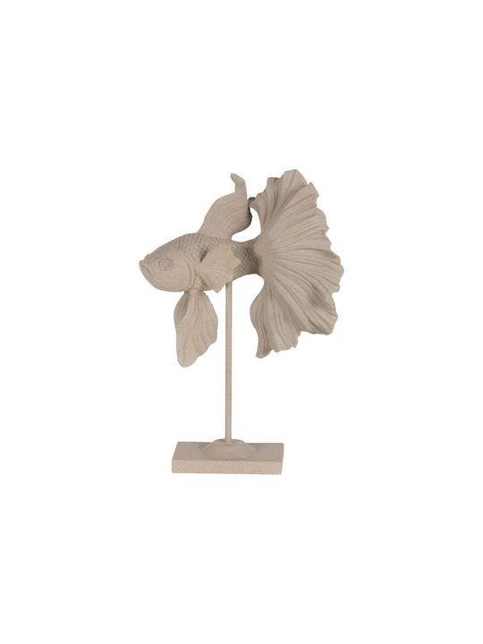 Decorative Figure Beige Fish 25.7 X 14 X 35.7 Cm S8808325