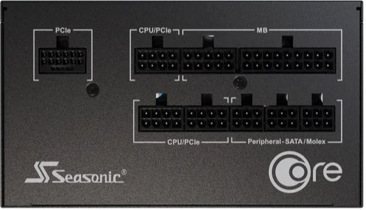 Seasonic Core GX ATX 3 (2024) 850W Black Computer Power Supply Full Modular 80 Plus Gold