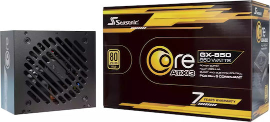 Seasonic Core GX ATX 3 (2024) 850W Black Computer Power Supply Full Modular 80 Plus Gold