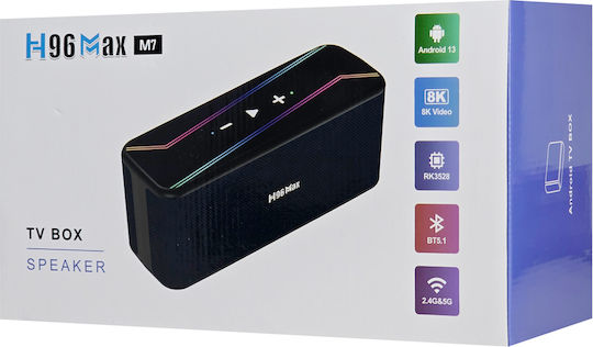 H96 Max ТВ кутия MAX M7 H96MAX-M7 8K UHD с WiFi USB 2.0 4GB RAM и 32GB Памет за съхранение с Операционна система Android 13.0