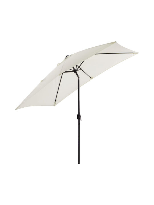 Square Aluminum Parasol Cambell Beige / Grey 1.8x2.7xH2.53m