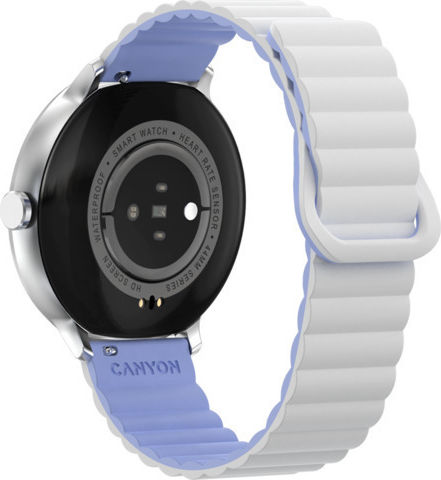 Canyon Jacky SW-69 45mm Smartwatch mit Pulsmesser (White-Blue)
