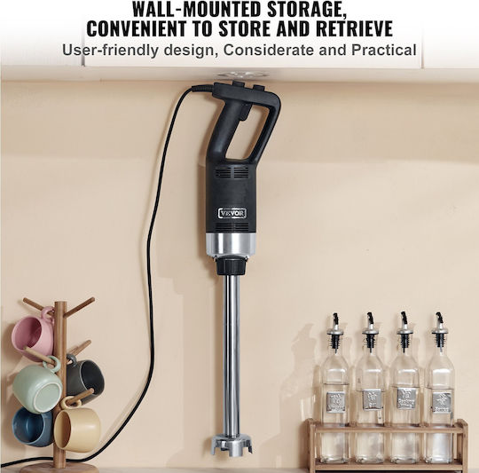 Vevor Commercial Hand Blender 750W with Shaft