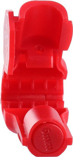 Volte-tel Anti-theft Security Hook Stop Lock 8mm Red