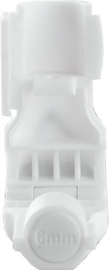 Volte-tel Anti-theft Security Hook Stop Lock 8mm White