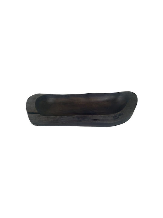 Nakaro Wood Купа за сервиране Овални Дърво Черен 40x22бр
