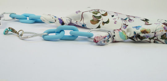 Keos Glasses Chain Fabric Light Blue Chke22silksiel