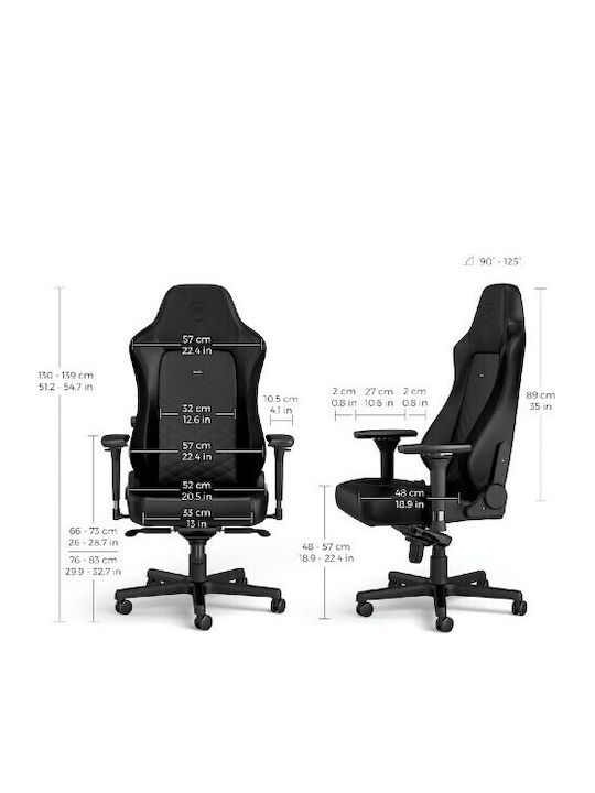 Noblechairs Hero Καρέκλα Gaming Δερματίνης με Ρυθμιζόμενα Μπράτσα DOOM Edition