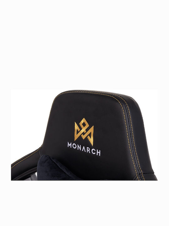 Monarch Gear Prometheus Καρέκλα Gaming Δερματίνης με Ρυθμιζόμενα Μπράτσα Midnight Black