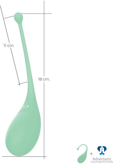 Adrien Lastic Δονητής Egg με Απομακρυσμένο Έλεγχο 18cm Πράσινος