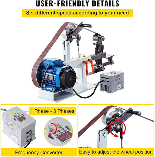 Vevor 1.5KWTSSGJ0000001V2 Ταινιολειαντήρας 1500W με Ρύθμιση Ταχύτητας