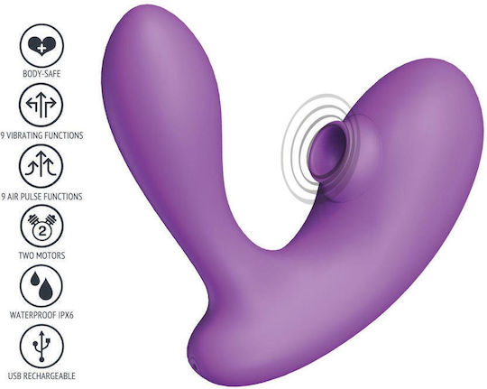 Scala Duovibe Klitoris Vibrator 12cm Lila